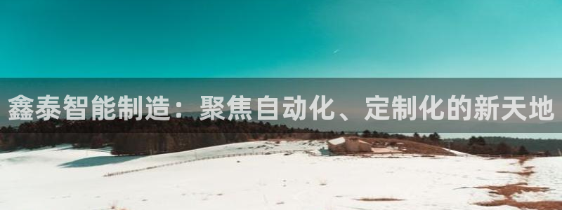 天辰娱乐上级:鑫泰智能制造:聚焦自动化、定制化的新天地